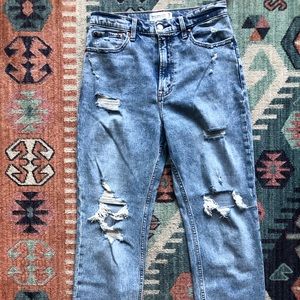 Abercrombie and Fitch high rise jeans